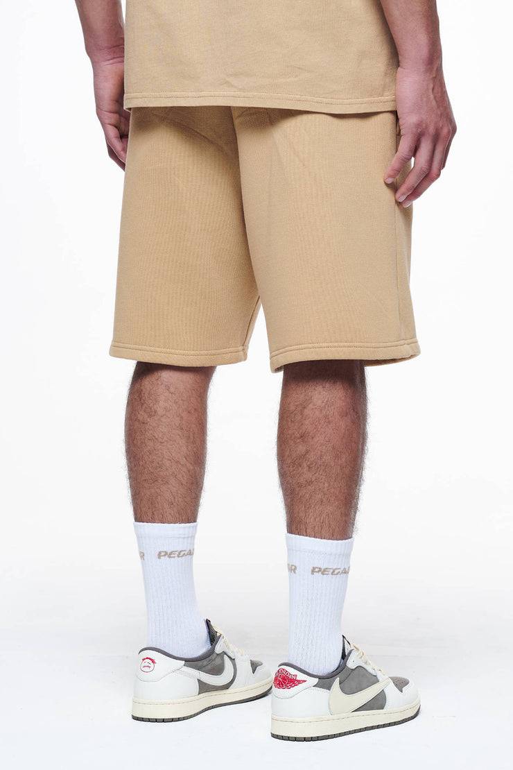 Pegador Logo Heavy Sweat Shorts Vintage Washed Espresso Gum Black Friday