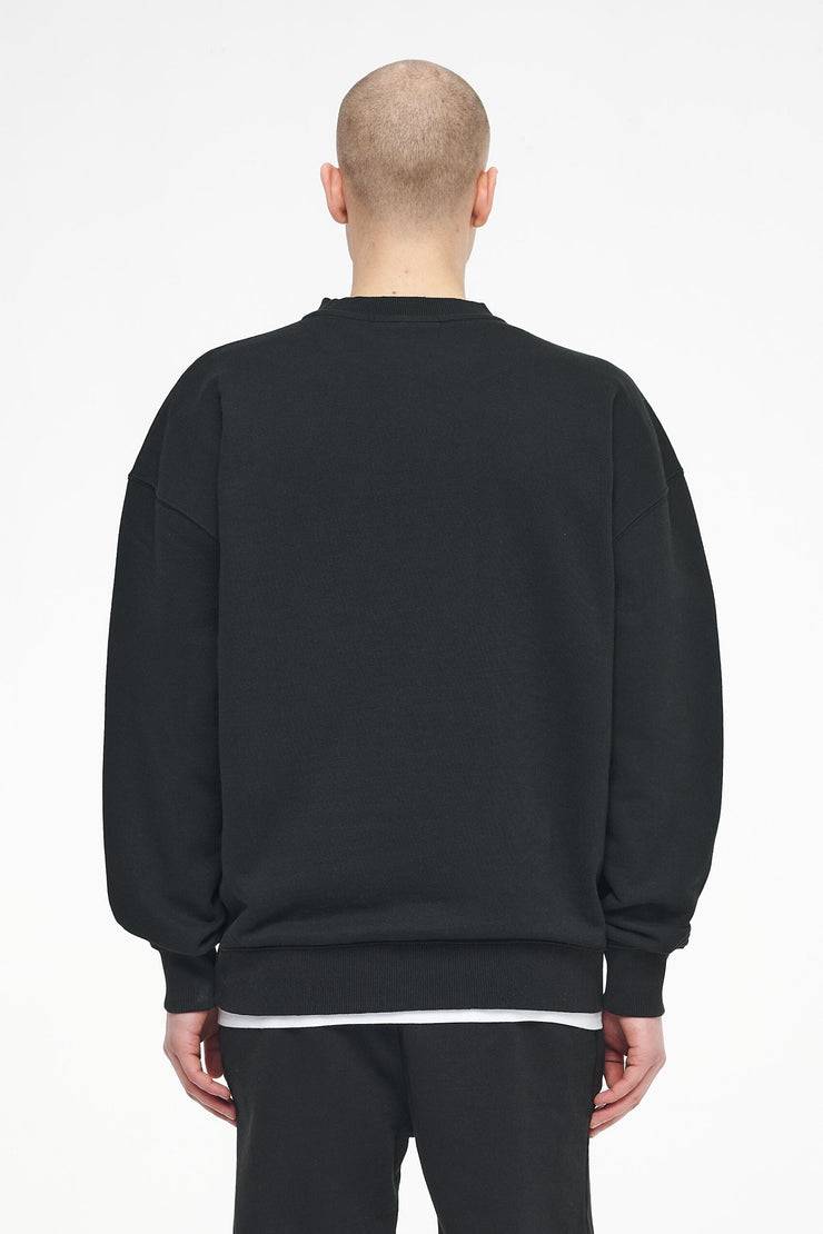 Pegador Logo Oversized Sweater Vintage Washed Black Ink Gum Vatertagsangebot