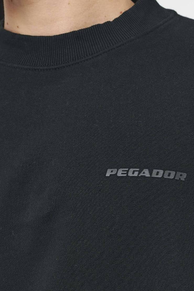Pegador Logo Oversized Sweater Vintage Washed Black Ink Gum Vatertagsangebot