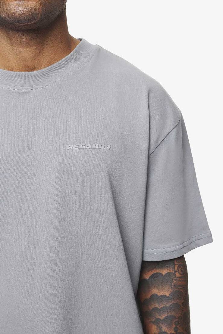 Pegador Logo Oversized Tee Vintage Washed Dusk Grey Gum Top Angebot