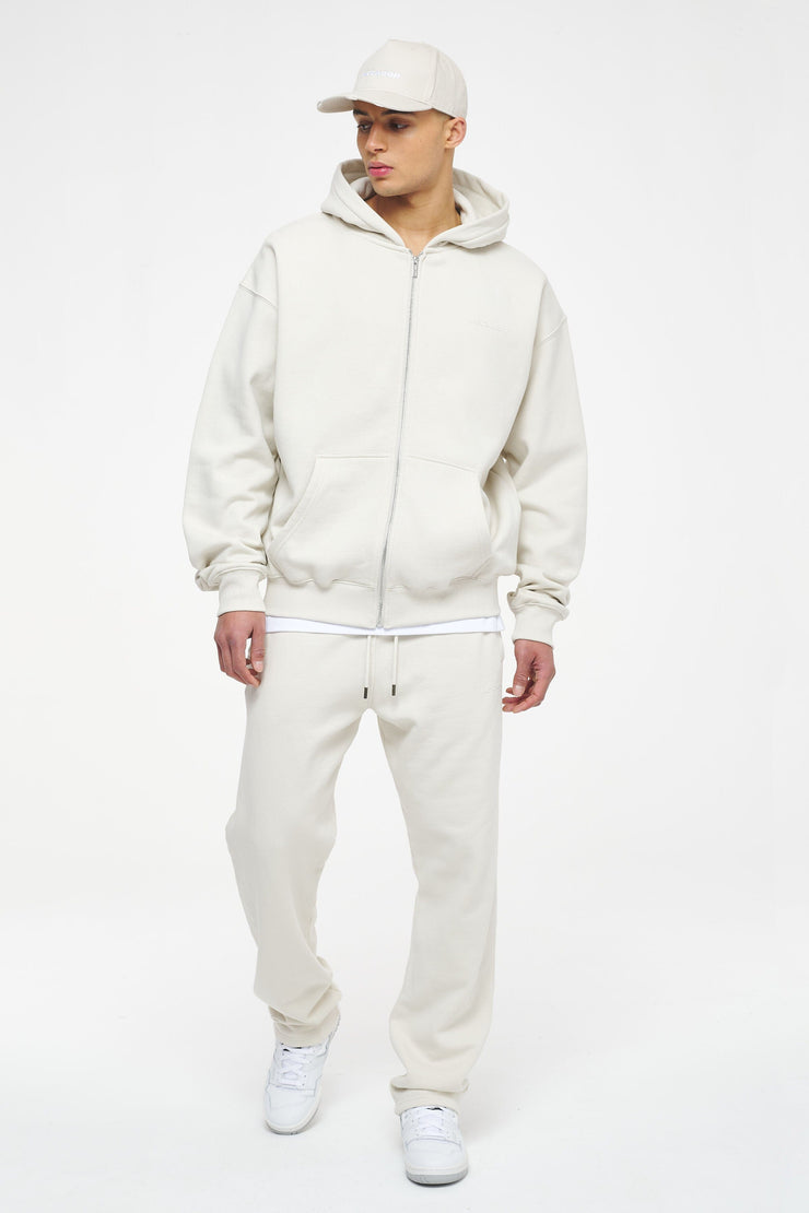 Pegador Logo Oversized Sweat Jacket Vintage Washed Angels Cream Gum Online Outlet