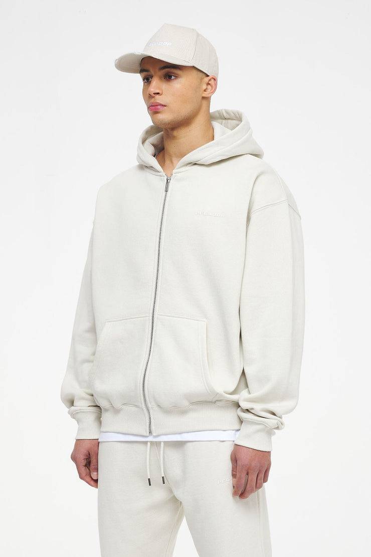 Pegador Logo Oversized Sweat Jacket Vintage Washed Angels Cream Gum Online Outlet