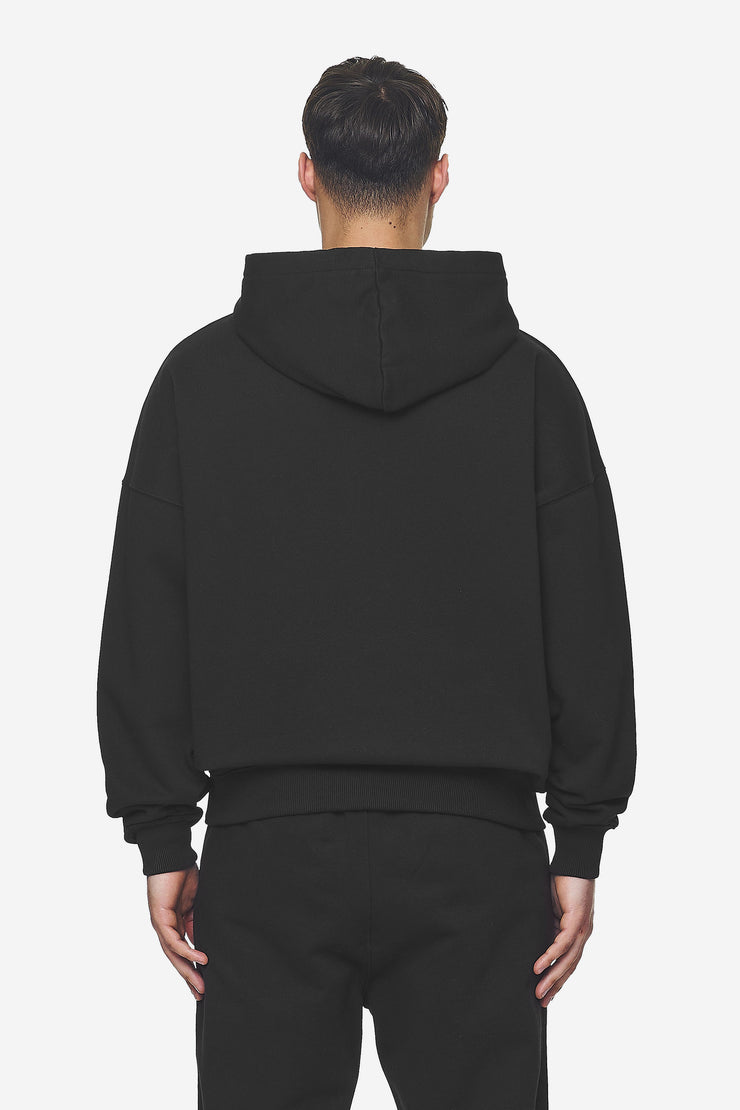 Pegador Logo Boxy Hoodie Washed Black White Gum Große Rabatte