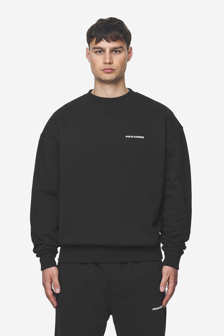 Pegador Logo Oversized Sweater Washed Black White Gum Neuheiten