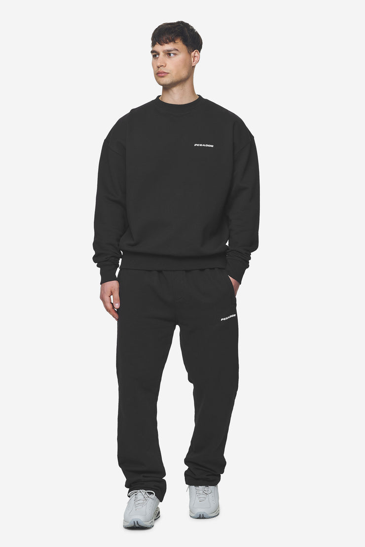 Pegador Logo Oversized Sweater Washed Black White Gum Neuheiten
