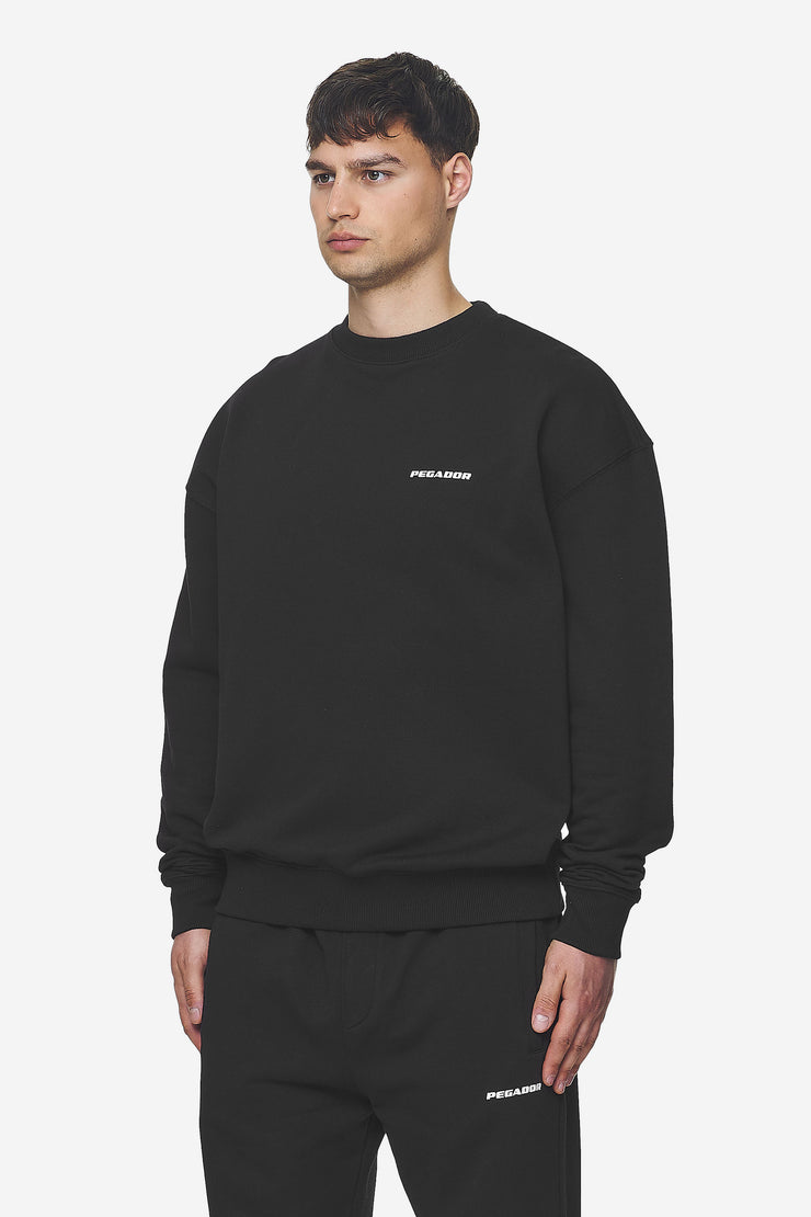 Pegador Logo Oversized Sweater Washed Black White Gum Neuheiten