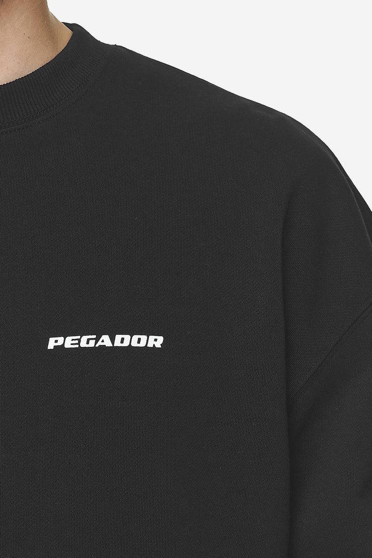 Pegador Logo Oversized Sweater Washed Black White Gum Neuheiten