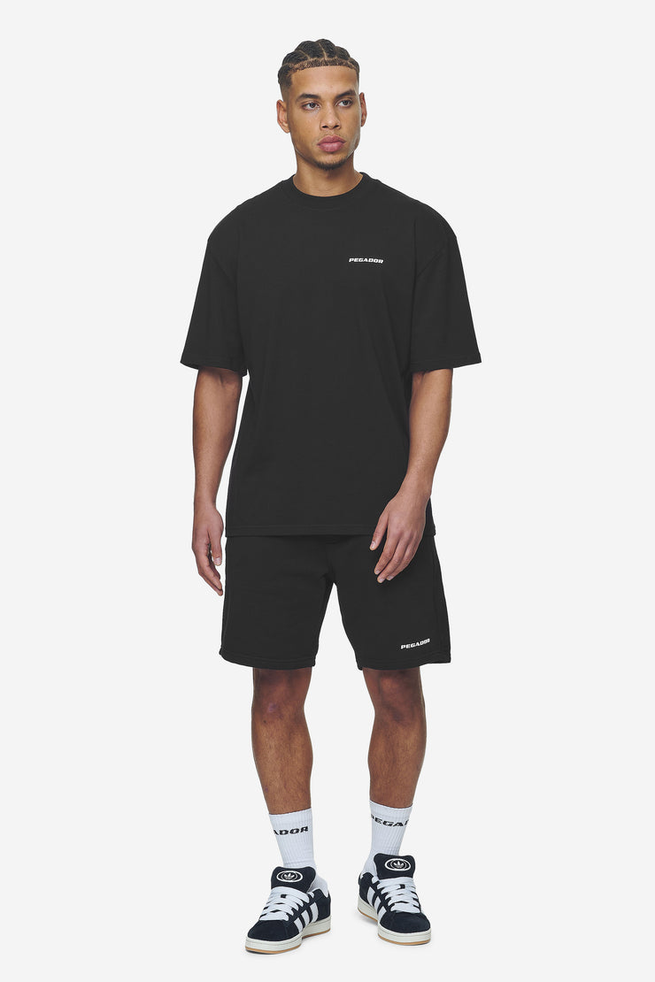 Pegador Logo Oversized Tee Washed Black White Gum Bestseller