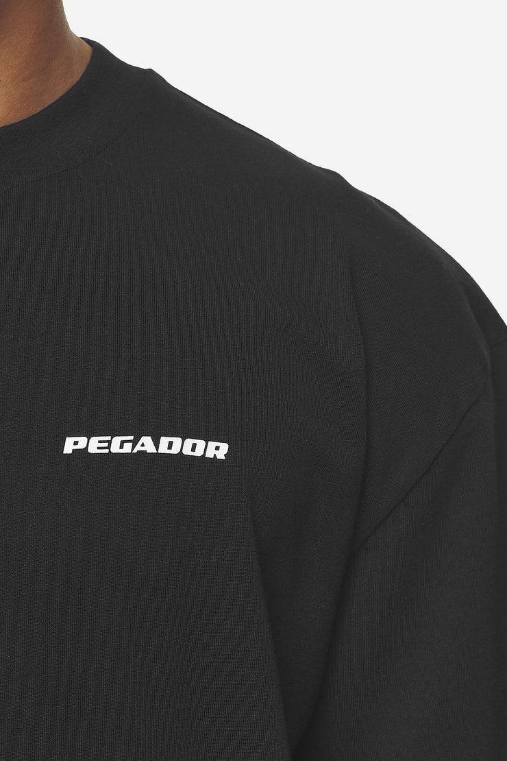 Pegador Logo Oversized Tee Washed Black White Gum Bestseller