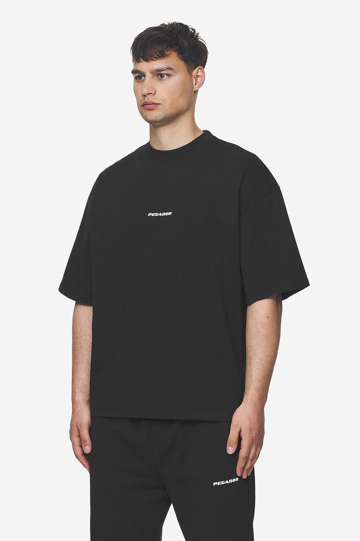 Pegador Logo Boxy Tee Washed Black White Gum Saisonale Angebote