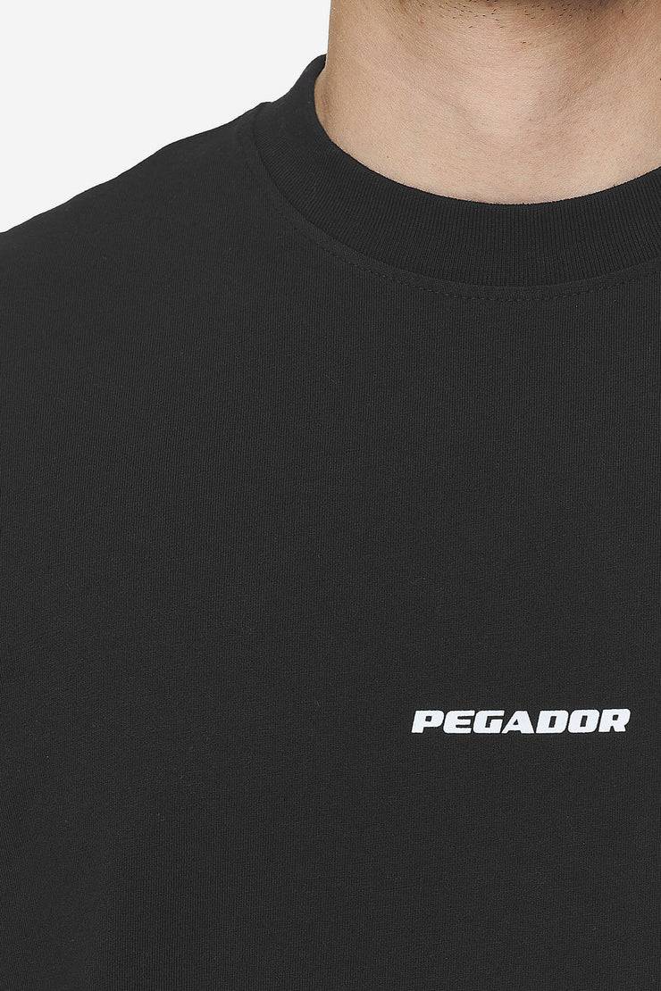 Pegador Logo Boxy Tee Washed Black White Gum Saisonale Angebote