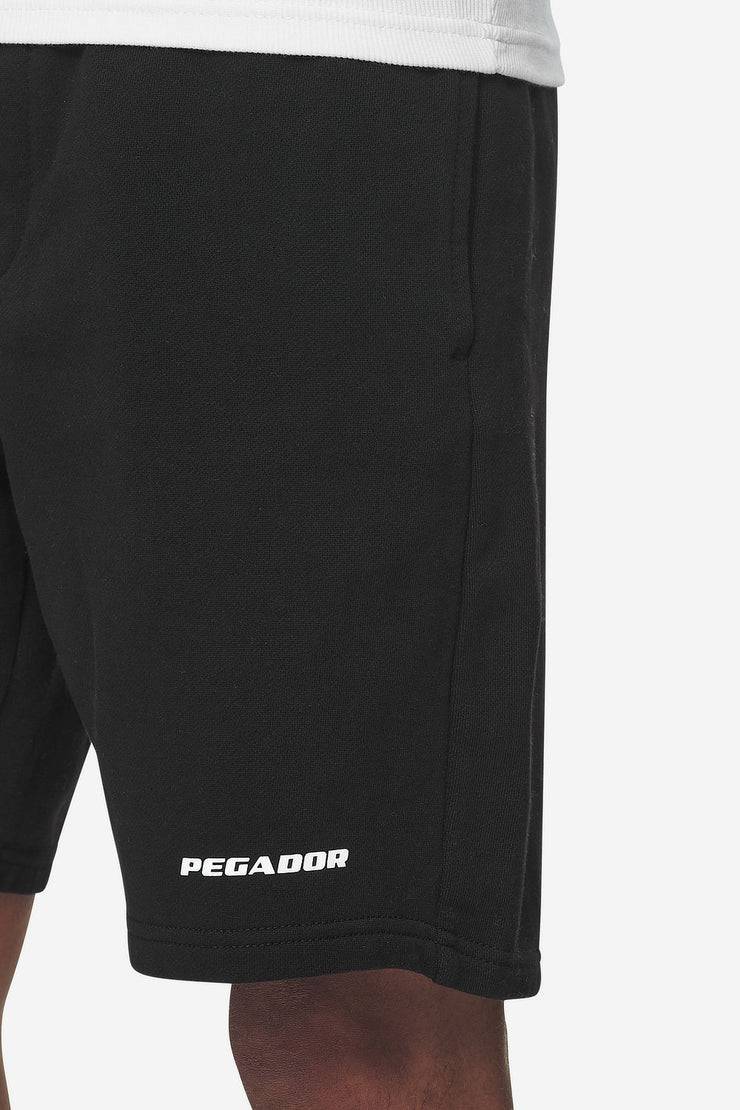 Pegador Logo Heavy Sweat Shorts Washed Black White Gum Tägliche Deals