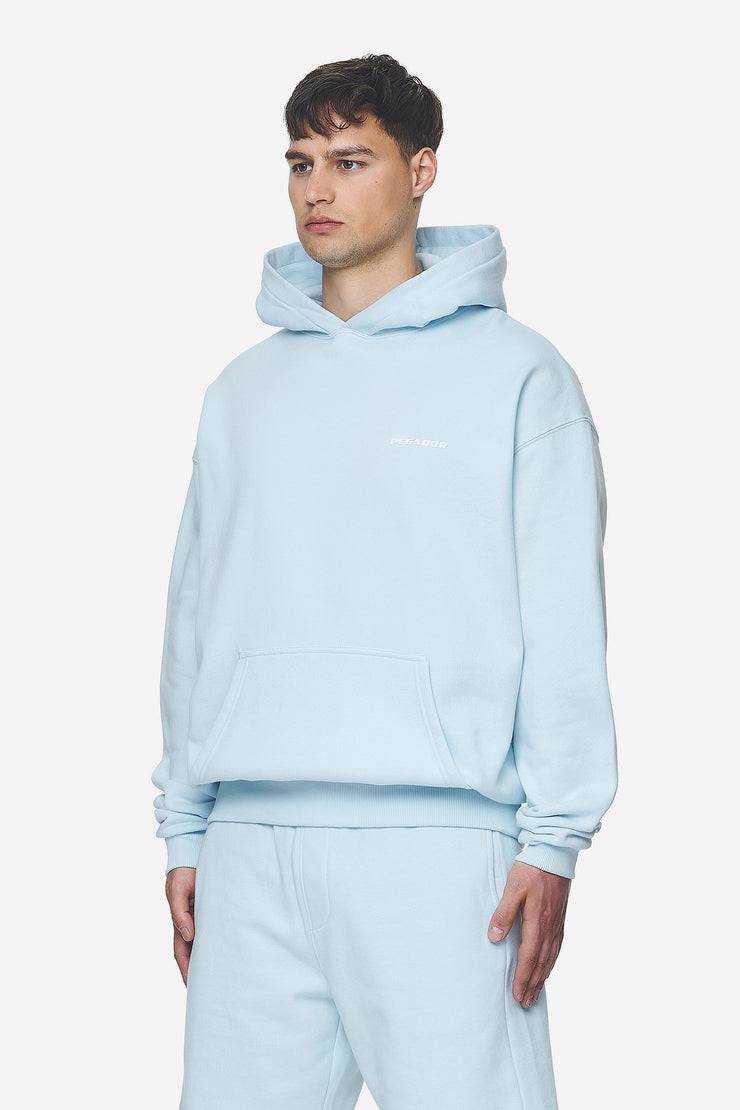 Pegador Logo Oversized Hoodie Washed Baby Blue White Gum Riesige Ersparnisse