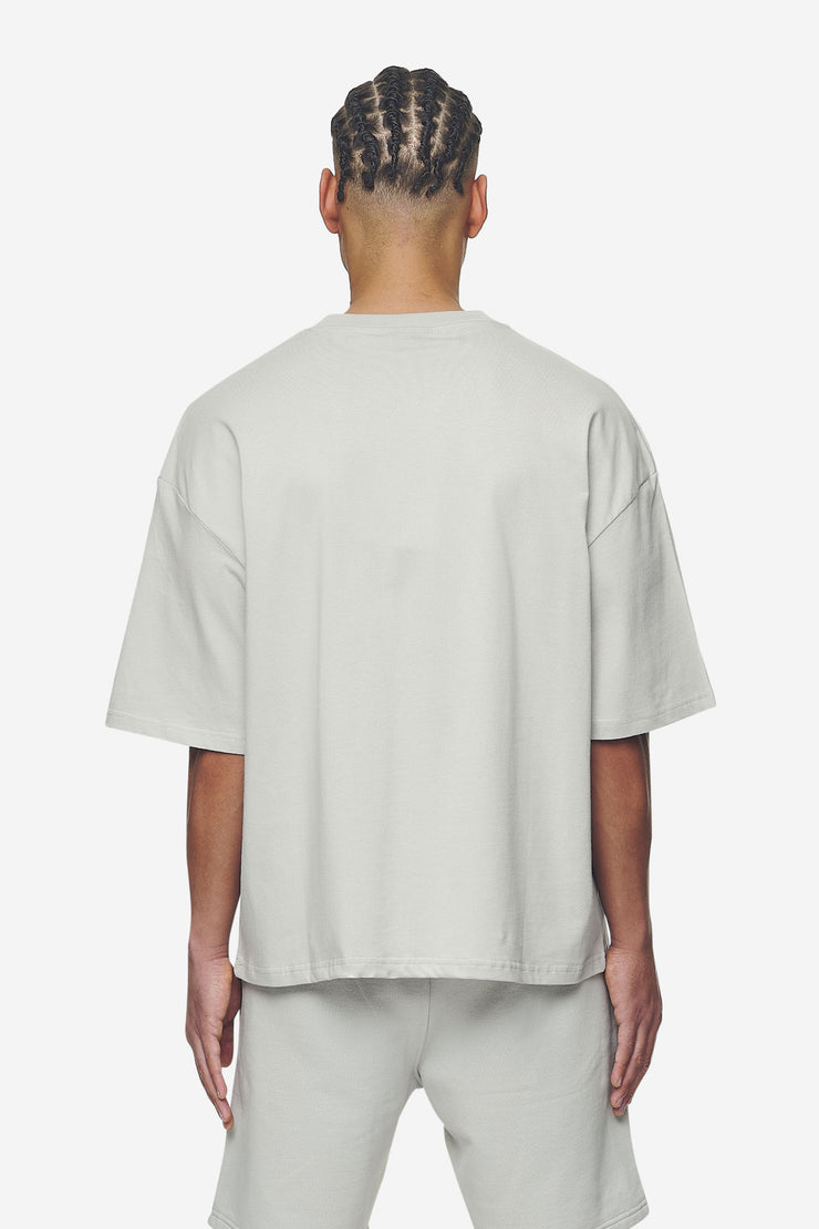 Pegador Logo Boxy Tee Washed Pearl Grey White Gum Letzte 3 Tage