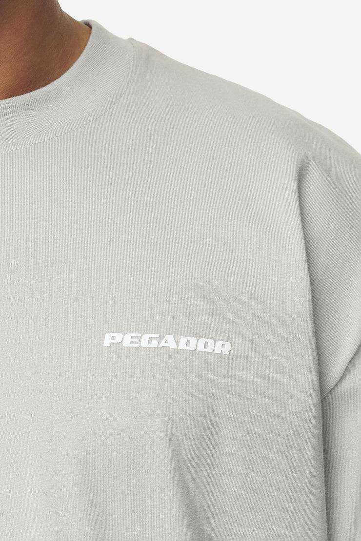 Pegador Logo Oversized Tee Washed Pearl Grey White Gum JETZT KAUFEN