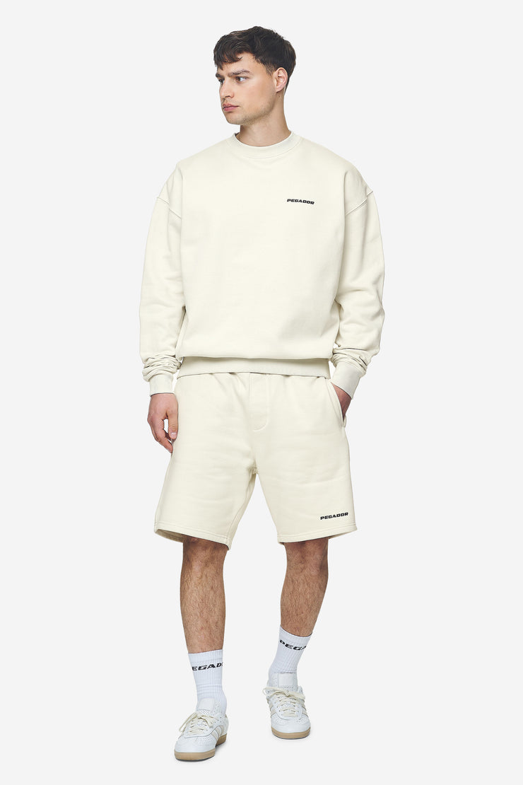Pegador Logo Oversized Sweater Washed Salty Cream Black Gum Zeitbegrenzte Promotion