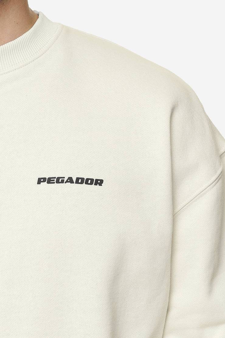 Pegador Logo Oversized Sweater Washed Salty Cream Black Gum Zeitbegrenzte Promotion