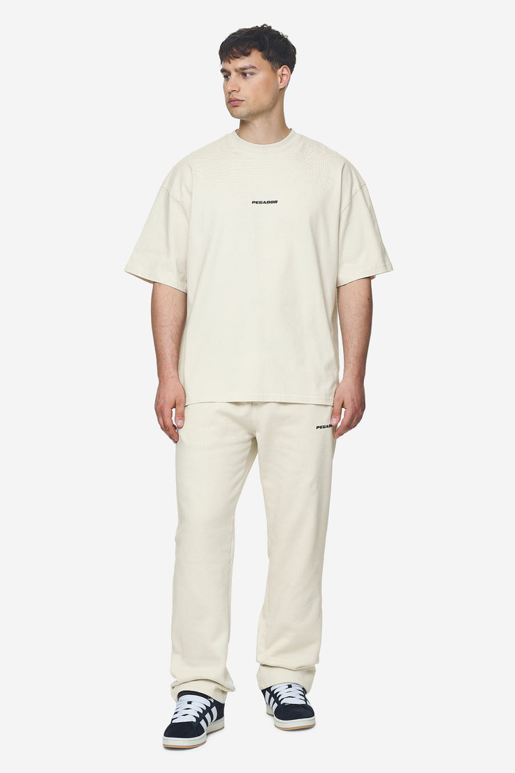 Pegador Logo Boxy Tee Washed Salty Cream Black Gum Bis zu 50% Rabatt
