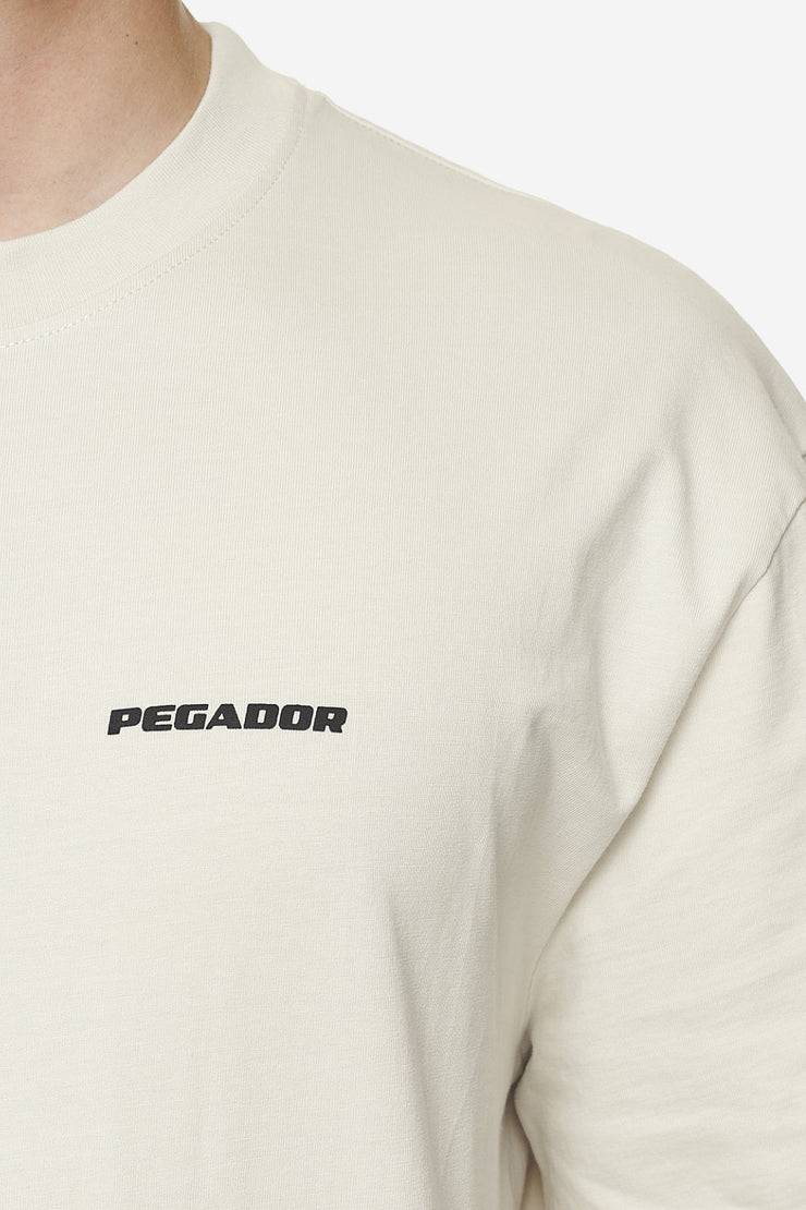Pegador Logo Oversized Tee Washed Salty Cream Black Gum Bis zu 60% Rabatt