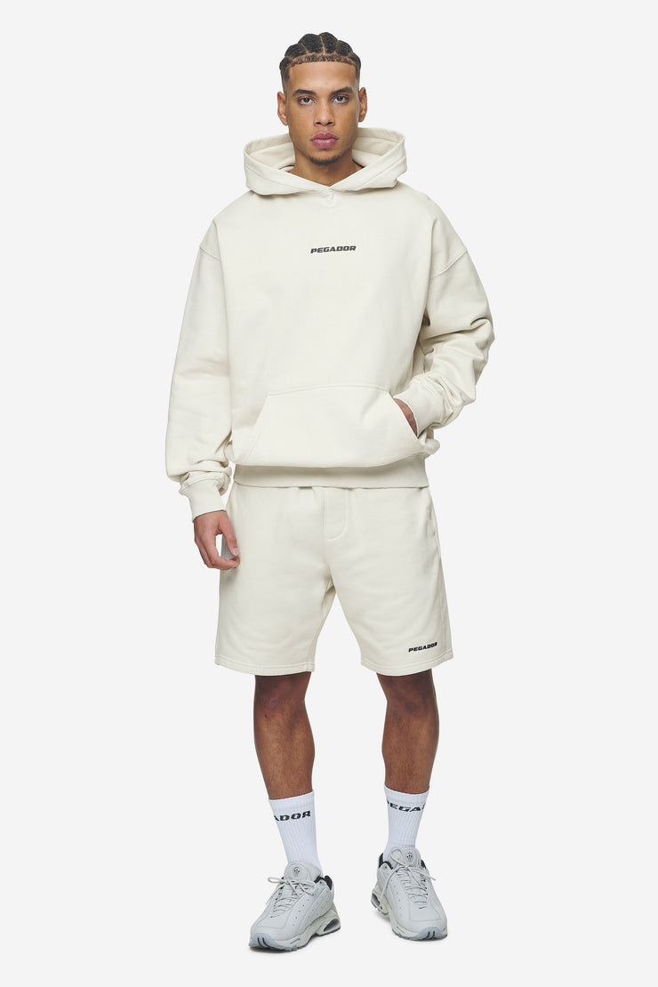 Pegador Logo Heavy Sweat Shorts Washed Salty Cream Black Gum Nur für heute