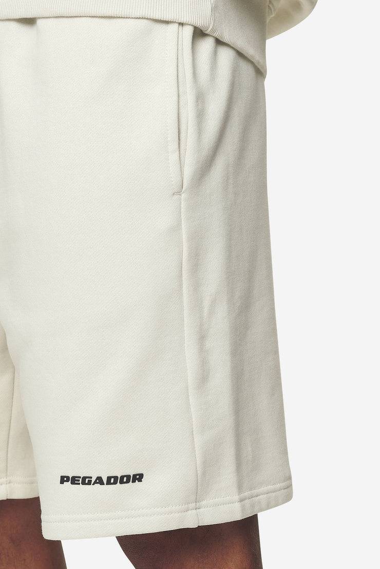 Pegador Logo Heavy Sweat Shorts Washed Salty Cream Black Gum Nur für heute