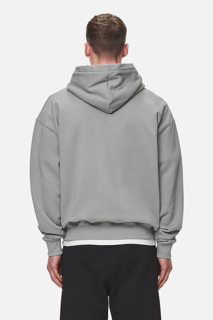 Pegador Logo Oversized Sweat Jacket Washed Cool Grey White Gum Sonderangebot der Fabrik