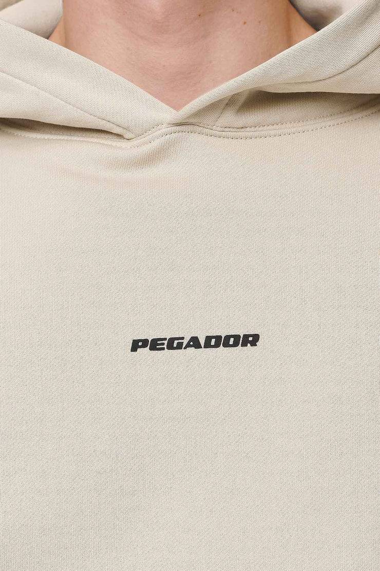 Pegador Logo Boxy Hoodie Washed Desert Sand Black Gum Riesige Rabatte