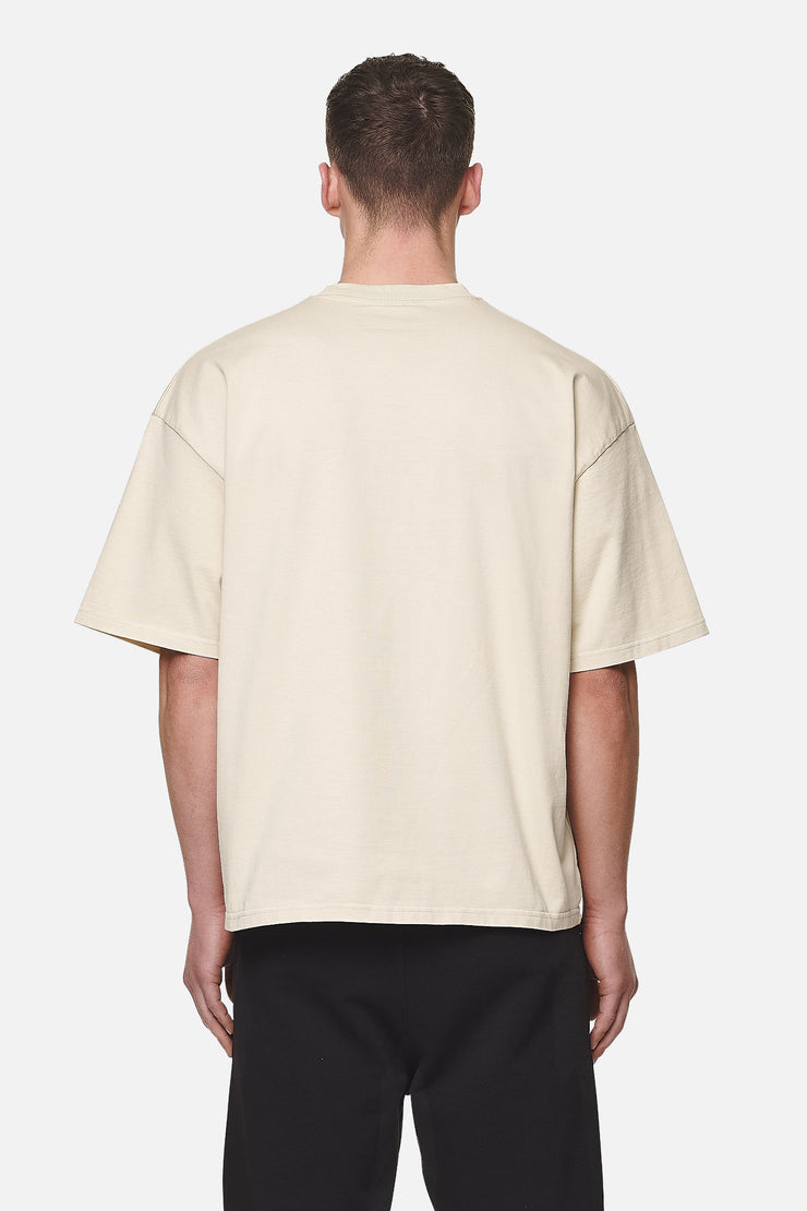 Pegador Logo Boxy Tee Washed Desert Sand Black Gum 50% Rabatt mit kostenlosem Versand