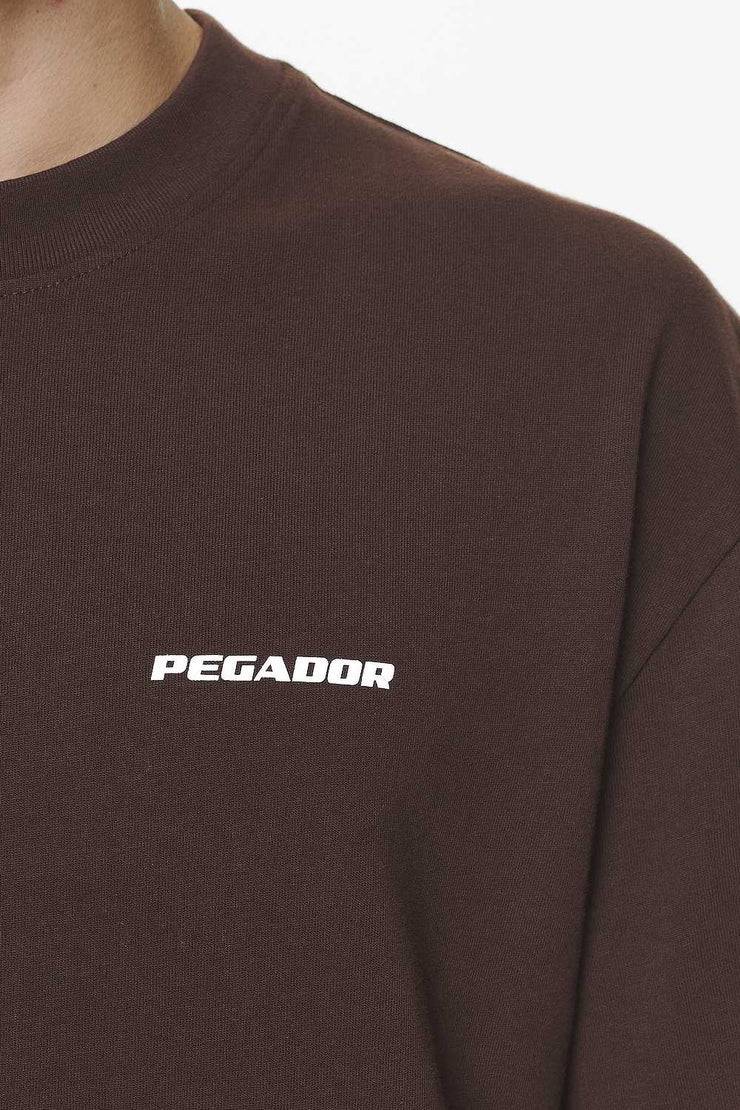 Pegador Logo Oversized Tee Washed Oak Brown Gum Kostenloser Versand international