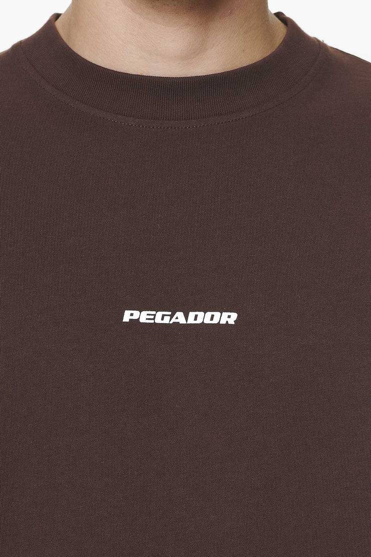Pegador Logo Boxy Tee Washed Oak Brown Gum Fabrikladen