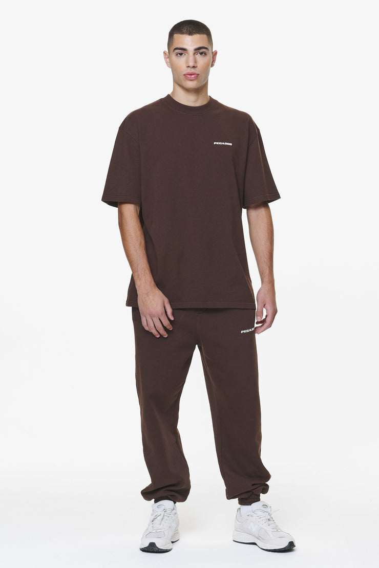 Pegador Logo Heavy Sweat Jogger Washed Oak Brown Gum Begrenzt auf 3 Tage