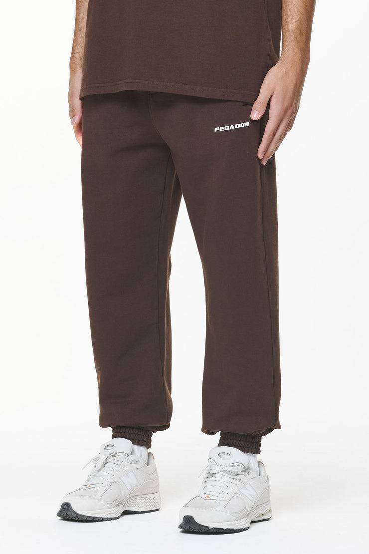 Pegador Logo Heavy Sweat Jogger Washed Oak Brown Gum Begrenzt auf 3 Tage