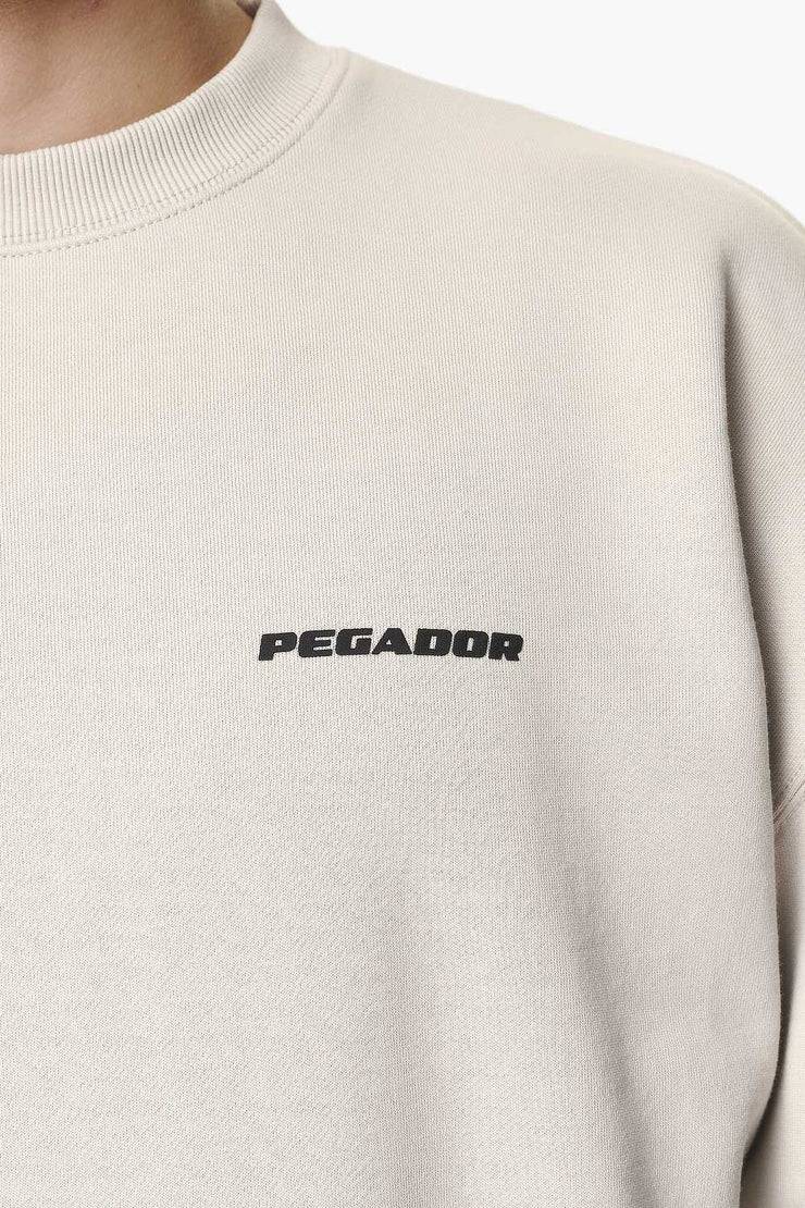 Pegador Logo Oversized Sweater Washed Dust Cream Gum Black Friday Preise