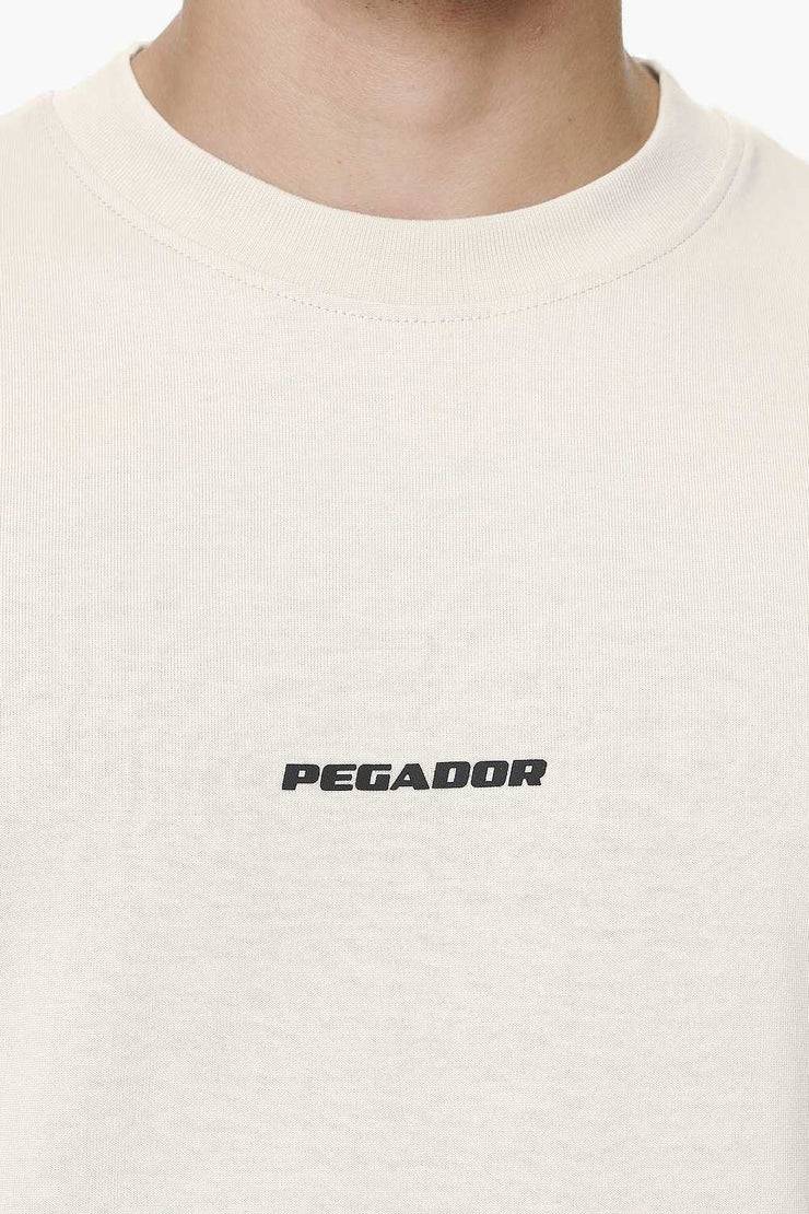 Pegador Logo Boxy Tee Washed Dust Cream Gum Im Verkauf