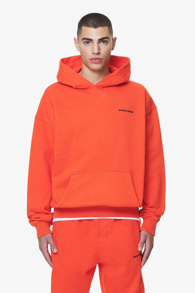 Pegador Logo Oversized Hoodie Washed Signal Red Gum 50% Rabatt für begrenzte Zeit