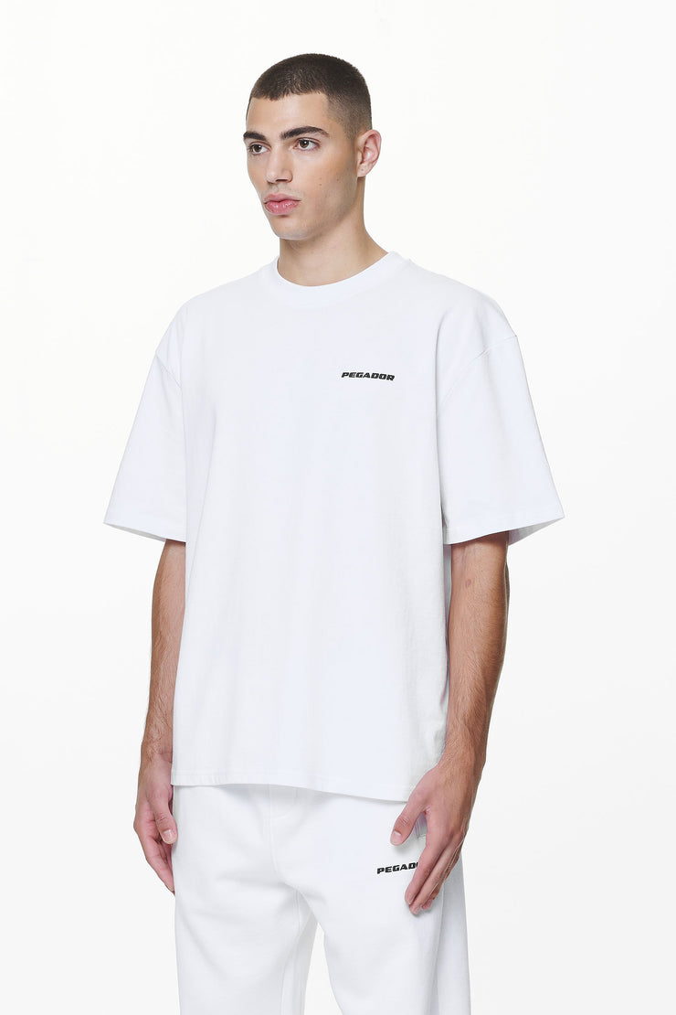 Pegador Logo Oversized Tee White Gum Auslauf
