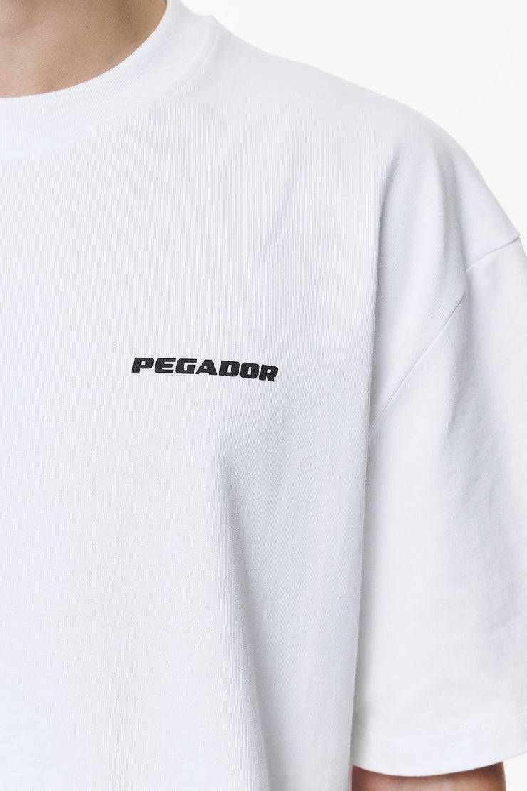 Pegador Logo Oversized Tee White Gum Auslauf