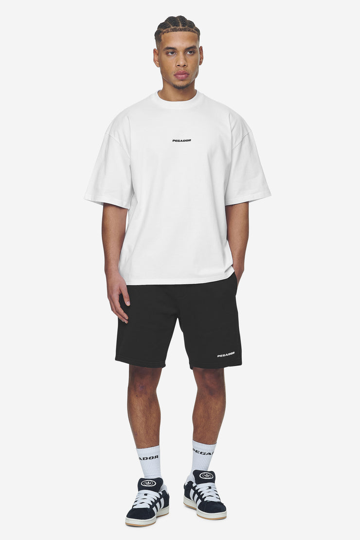 Pegador Logo Boxy Tee White Black Gum Verkauf