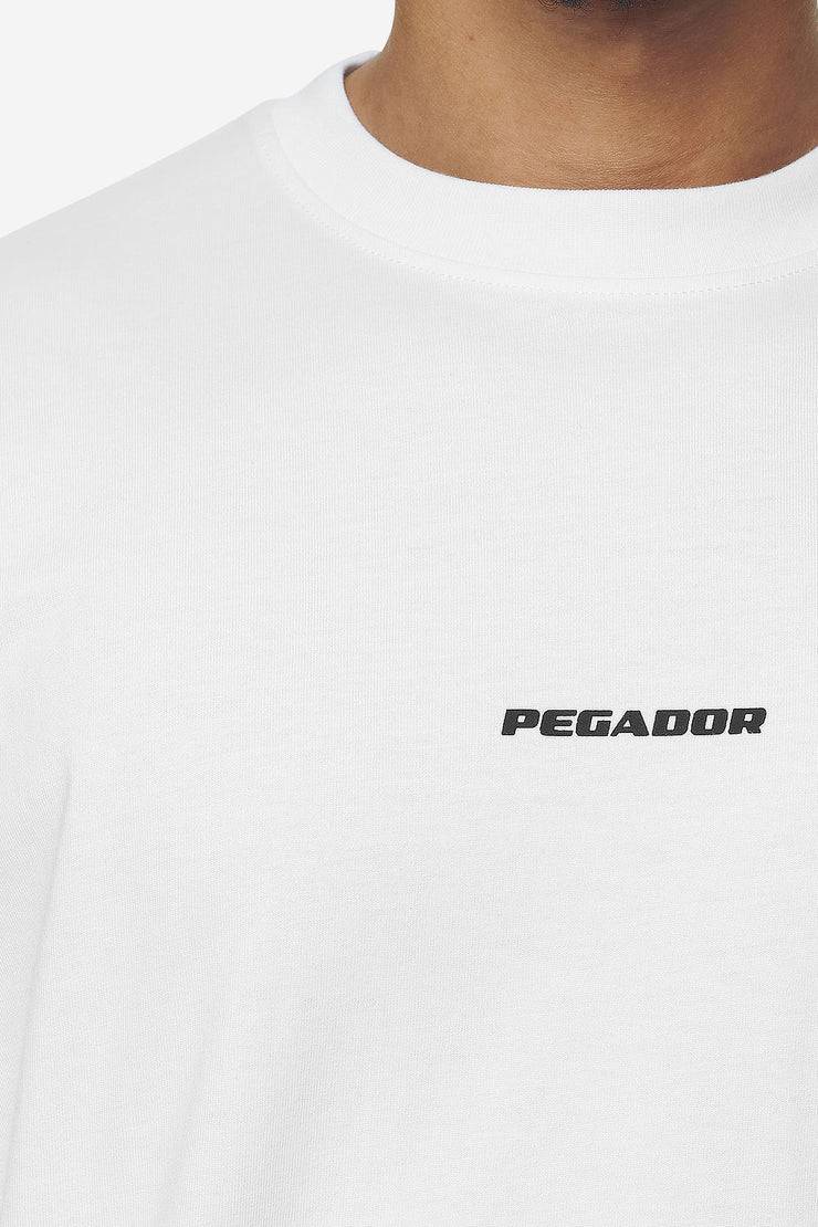 Pegador Logo Boxy Tee White Black Gum Verkauf