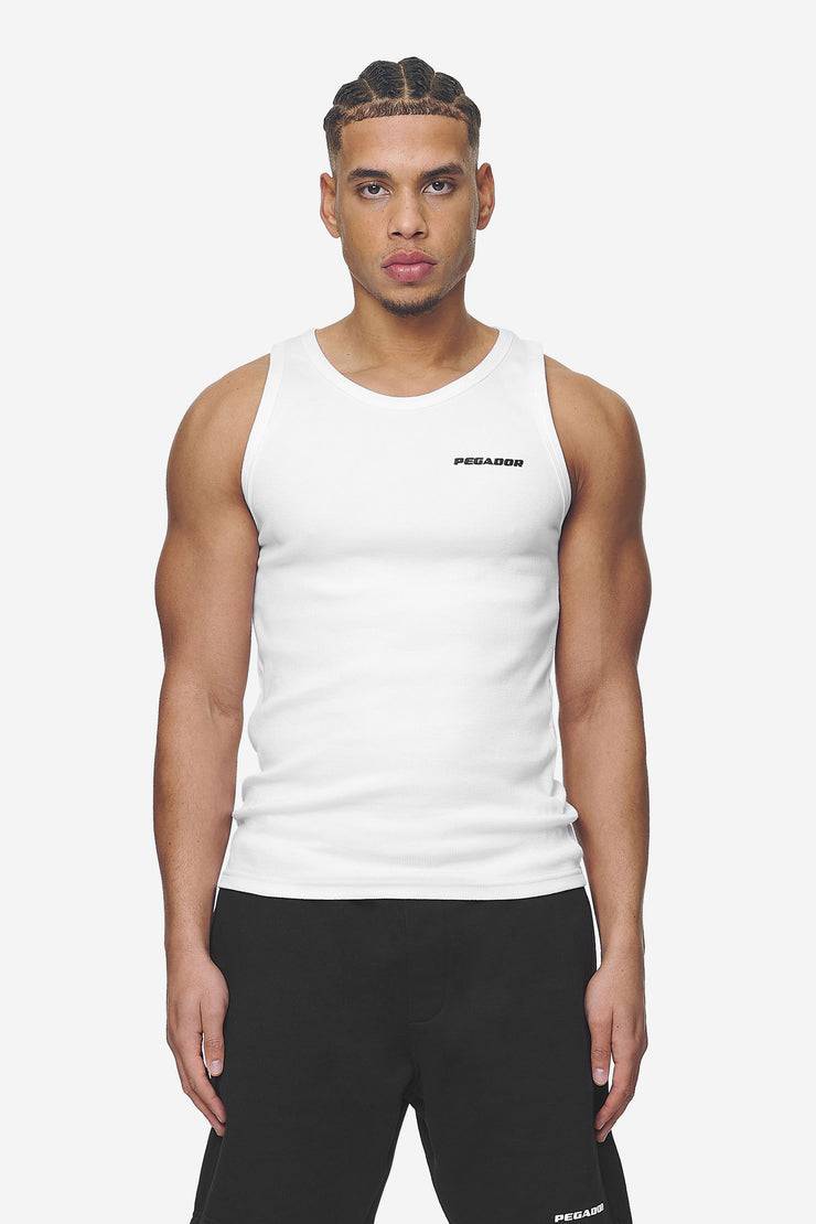 Pegador Logo Rib Undershirt White Günstiger Verkauf