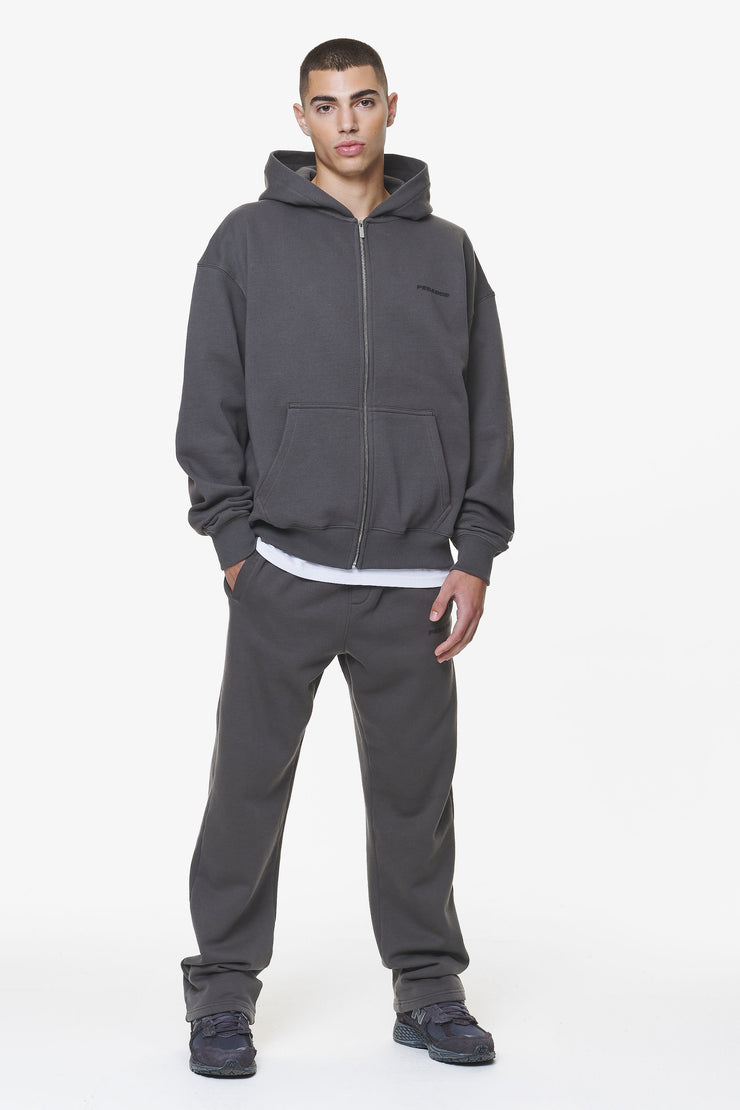 Pegador Logo Oversized Sweat Jacket Washed Volcano Grey Gum Fabrikverkauf