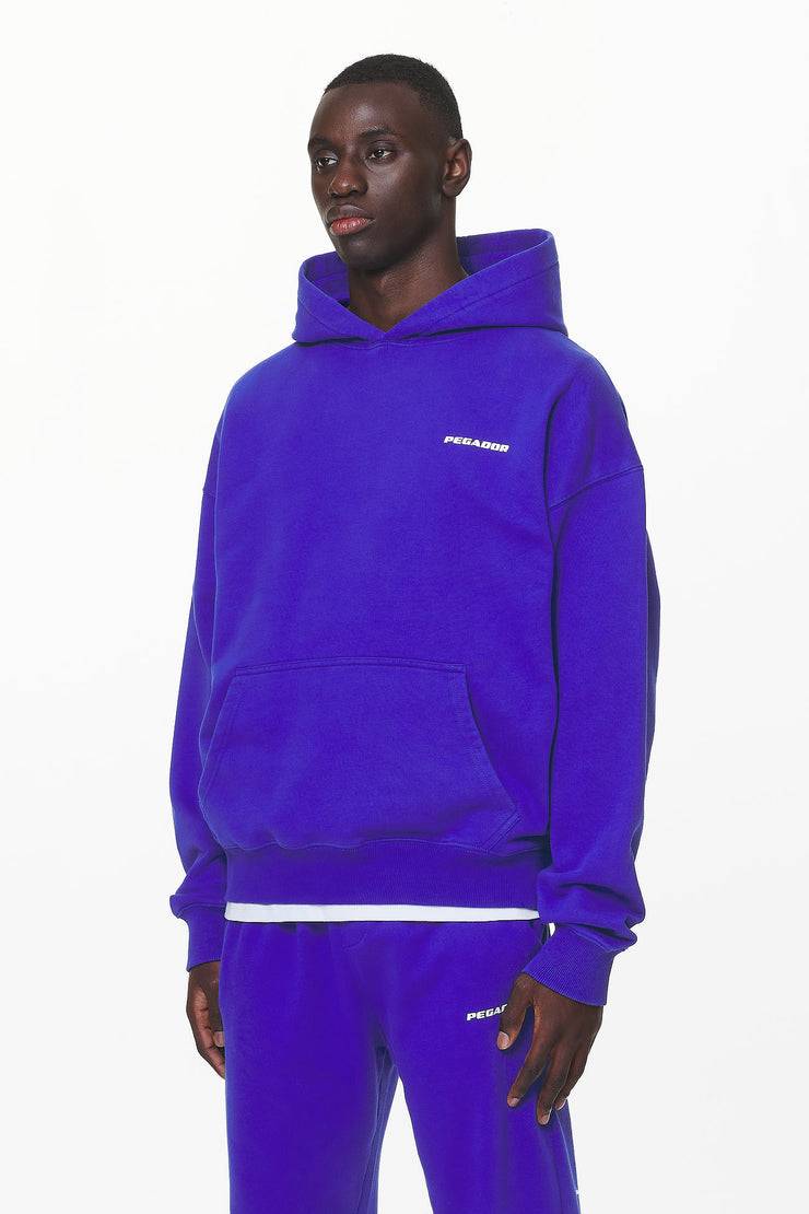 Pegador Logo Oversized Hoodie Washed Endless Blue Gum Meist gekauft