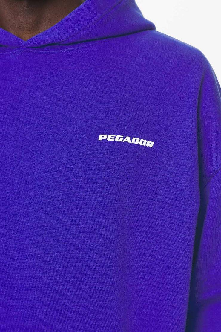 Pegador Logo Oversized Hoodie Washed Endless Blue Gum Meist gekauft