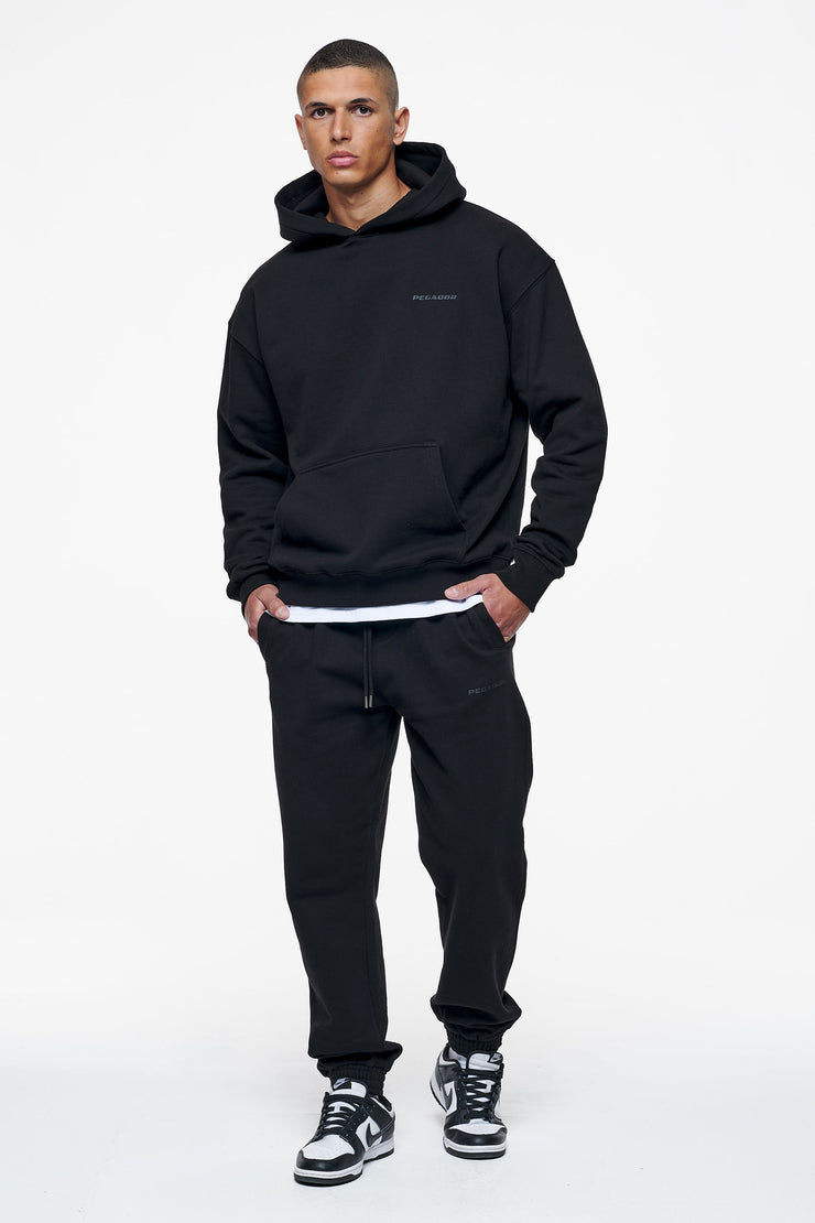Pegador Logo Oversized Hoodie Black Gum Kostenloser Versand