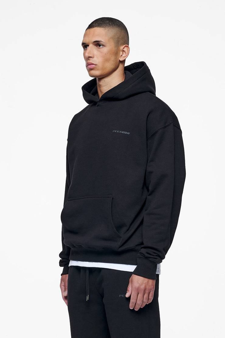 Pegador Logo Oversized Hoodie Black Gum Kostenloser Versand