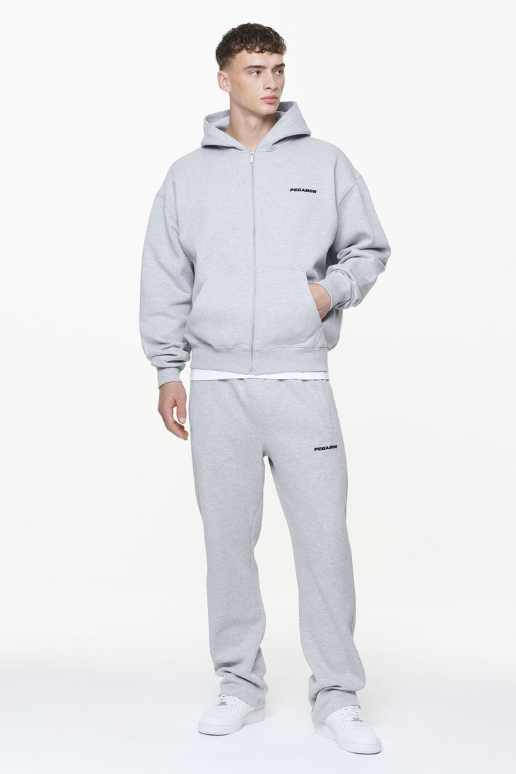 Pegador Logo Oversized Sweat Jacket Grey Melange Versandkostenfrei