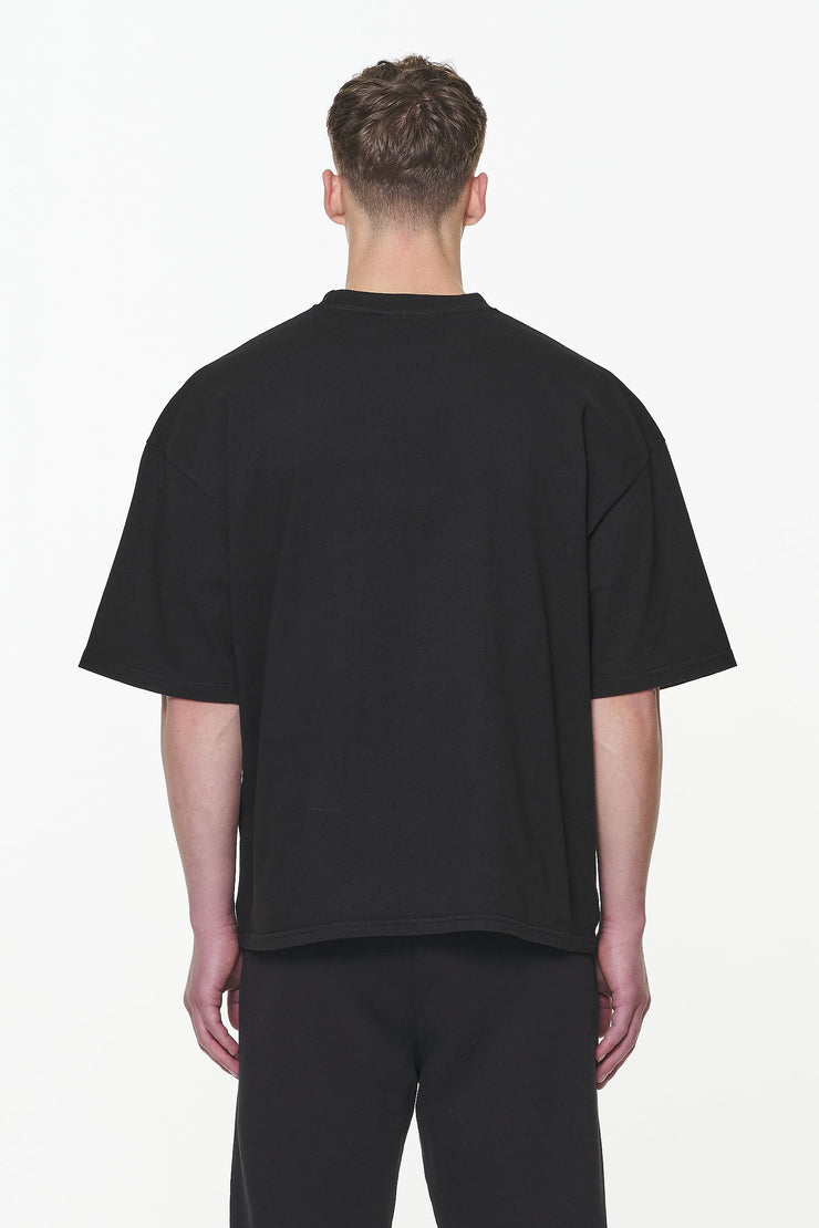 Pegador Logo Boxy Tee Vintage Washed Onyx Black Begrenztes Angebot