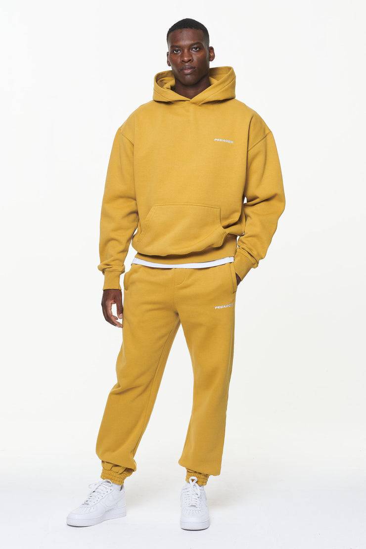 Pegador Logo Oversized Hoodie Vintage Washed Mustard Online Shopping
