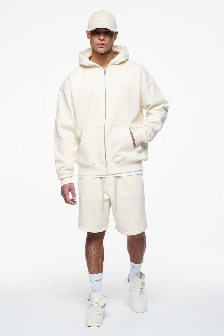 Pegador Logo Oversized Sweat Jacket Vintage Washed Unbleached Gum Valentinstagsangebot