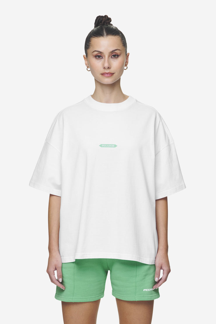 Pegador Tia Heavy Oversized Tee White Neueste Mode
